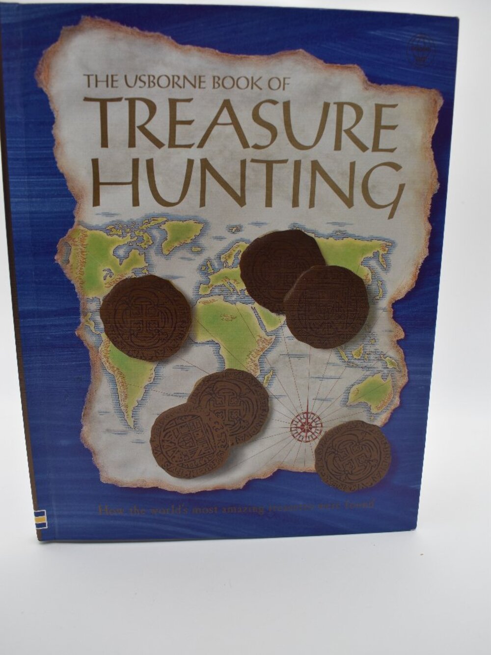 Book of Treasure Hunting Hardcover Illustrated History Archaeology Pirates Kids